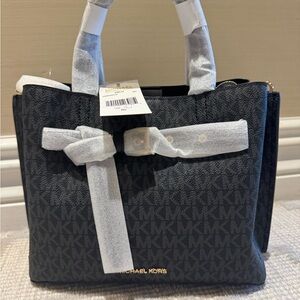 Michael Kors Grey Satchel Bag
